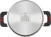Кастрюля Rondell Stripes RDS-1637 2.8л. d=20см (с крышкой) стальной