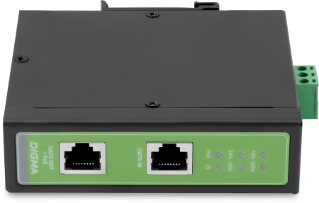 Инжектор PoE Digma DNP90W48GDXM 10/100/1000BASE-T 90Вт 37-57В(DC)