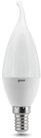 Лампа светодиодная Gauss 104101310 9.5Вт цок.:E14 свеча 220B 6500K св.свеч.бел.хол. (упак.:10шт)