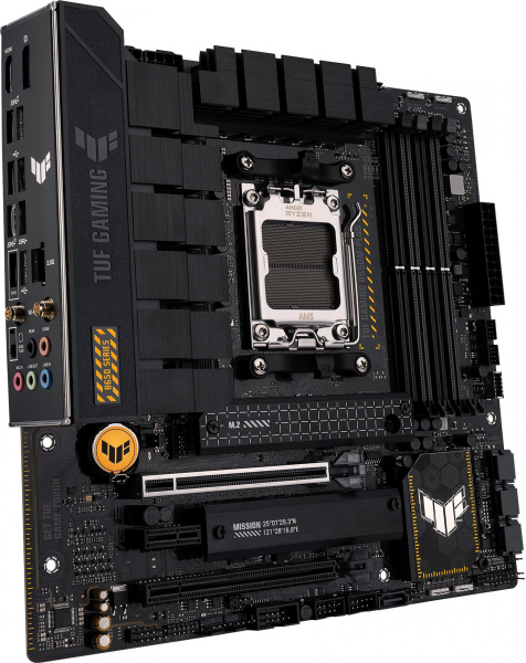 Материнская плата Asus TUF GAMING B650M-PLUS WIFI SocketAM5 AMD B650 4xDDR5 mATX AC`97 8ch(7.1) 2.5Gg RAID+HDMI+DP