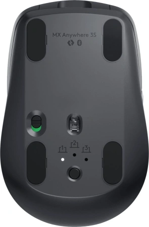 Мышь Logitech MX Anywhere 3S графитовый оптическая 8000dpi silent беспров. BT/Radio USB для ноутбука 5but (910-006938)