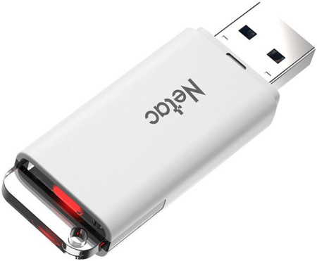 Флеш Диск Netac 512Gb U185 NT03U185N-512G-30WH USB3.0 белый