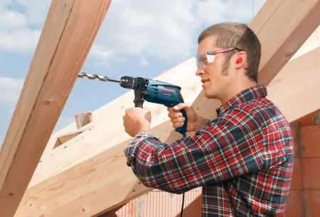Дрель ударная Bosch GSB 1600 RE 701Вт патрон:быстрозажимной реверс (0601228200)