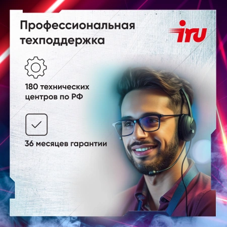 ПК IRU Game 310H6GE MT i5 12400F/16Gb/SSD512Gb RTX3060 12Gb/DOS/черный