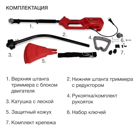 Триммер электрический Starwind ET-1000C 1200Вт 1.65л.с. разбор.штан. реж.эл.:леска 1 упак.:1шт.