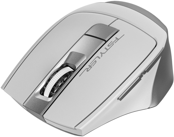 Мышь A4Tech Fstyler FB35S белый/серый оптическая 2000dpi беспров. BT/Radio USB для ноутбука 5but (FB35S USB ICY WHITE)