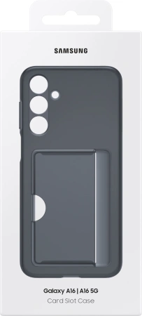 Чехол (клип-кейс) Samsung для Samsung Galaxy A16 Card Slot Case A16 черный (EF-OA166TBEGRU)