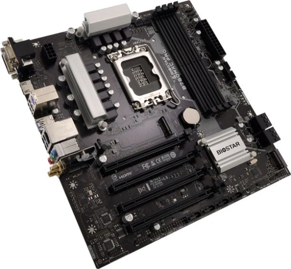 Материнская плата Biostar B760MXC Pro Soc-1700 Intel B760 4xDDR5 mATX AC`97 8ch(7.1) 2.5Gg RAID+VGA+DVI+HDMI