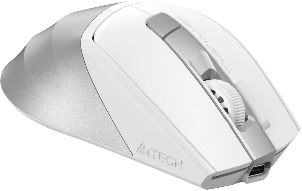 Мышь A4Tech Fstyler FG45CS Air2 белый/серебристый оптическая (2000dpi) silent беспроводная USB для н
