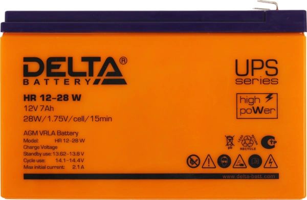 Батарея для ИБП Delta HR 12-28 W 12В 7Ач