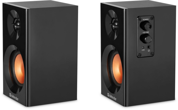 Колонки Defender Aurora S12 2.0 черный 12Вт