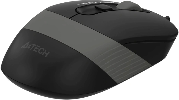Мышь A4Tech Fstyler FM10ST серый/черный оптическая 1600dpi silent USB для ноутбука 3but (FM10ST GREY)