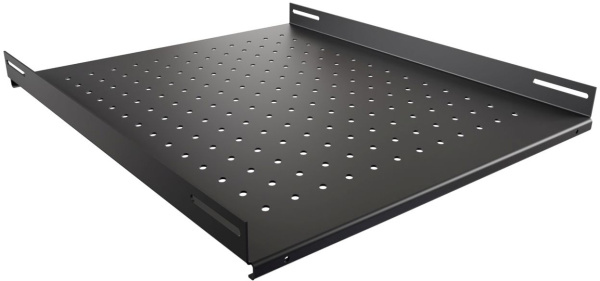 Полка стац. NTSS (NTSS-FS-H-800-BL) 1U 100кг. 19" 550мм черный (упак.:1шт)