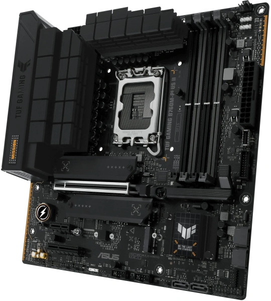 Материнская плата Asus TUF GAMING B760M-PLUS II Soc-1700 Intel B760 4xDDR5 mATX AC`97 8ch(7.1) 2.5Gg