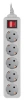 Сетевой фильтр PC Pet AP01006-5-G 5м (5 розеток) серый (пакет ПЭ)