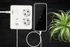 Сетевой удлинитель Powercube PC-1-2M 1.9м (2 розетки) белый (коробка)