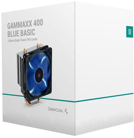 Устройство охлаждения(кулер) Deepcool GAMMAXX 400 BLUE BASIC Soc-AM4/1151/1200/1700 4-pin 18-30dB Al+Cu 130W 640gr LED Ret