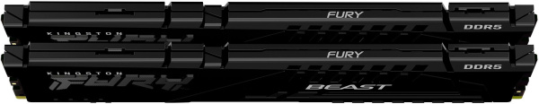 Память DDR5 2x8Gb 5600MHz Kingston KF556C40BBK2-16 Fury Beast RTL Gaming PC5-44800 CL40 DIMM 288-pin 1.25В single rank с радиатором Ret