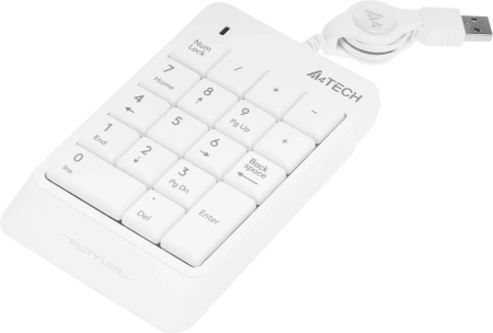 Числовой блок A4Tech Fstyler FK13 белый USB slim для ноутбука