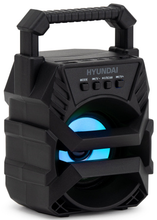 Колонка порт. Hyundai H-PS1000 черный 9W 1.0 BT/USB 10м 500mAh