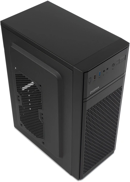 Корпус Digma DCC-MD301 черный без БП ATX 2xUSB2.0 audio