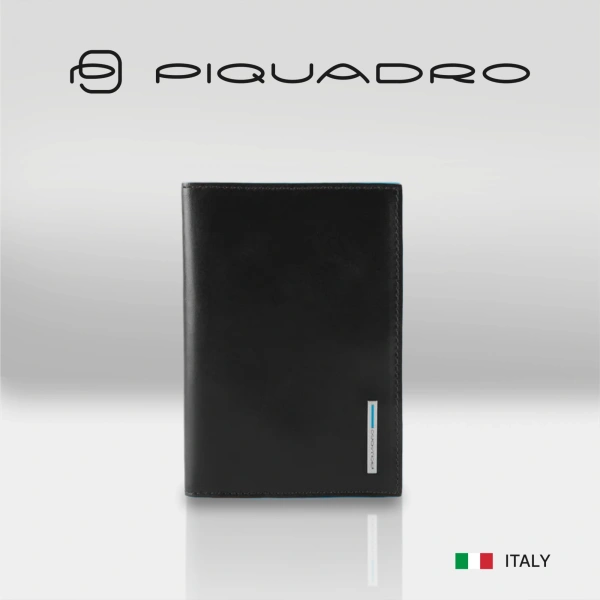 Обложка для паспорта Piquadro Blue Square PP5255B2/N черный натур.кожа