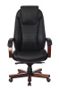 Кресло руководителя Бюрократ T-9923WALNUT черный кожа крестов. металл/дерево