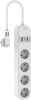 Сетевой фильтр Digma DiPlug Strip 55 белый (STRIP55-4S-3USB-20A-MON)