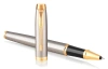 Ручка роллер Parker IM Core T321 (CW1931663) Brushed Metal GT F черн. черн. подар.кор.