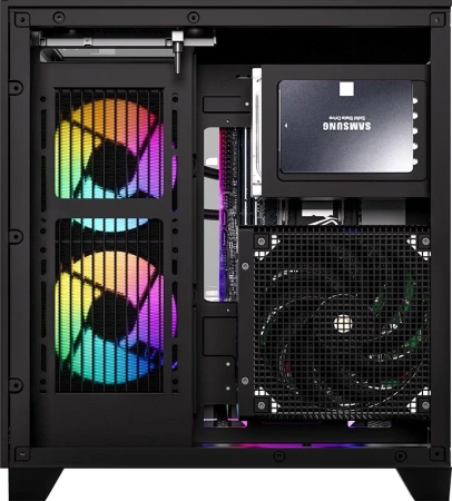 Корпус Formula Crystal Z9M черный без БП mATX 1xUSB3.0 1xUSB3.1 audio bott PSU