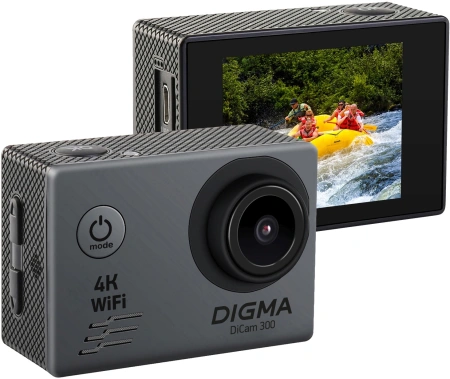 Экшн-камера Digma DiCam 300 серый