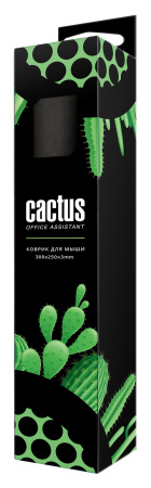 Коврик для мыши Cactus CS-MP-D02M Black Mesh Средний 300x250x3мм