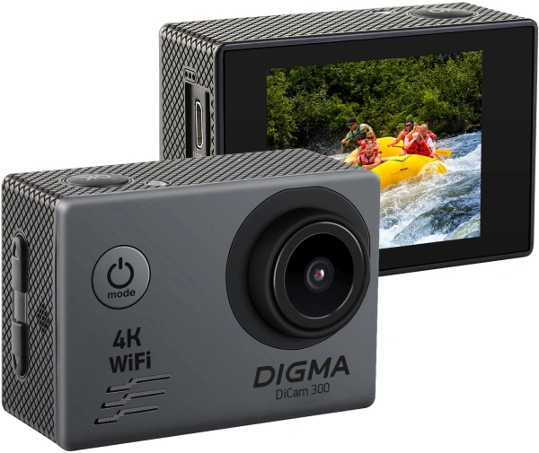 Экшн-камера Digma DiCam 300 серый
