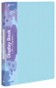 Папка с 10 прозр.вклад. Бюрократ Pastel PAST10BLUE A4 пластик 0.5мм торц.карм с бум. встав голубой