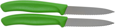 Набор ножей кухон. Victorinox Swiss Classic (6.7636.L114B) компл.:2шт салатовый блистер
