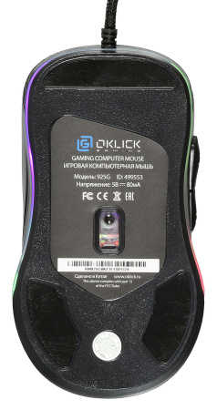 Мышь Оклик 925G STORM черный оптическая (3200dpi) USB (6but)