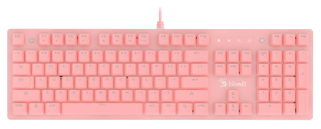 Клавиатура A4Tech Bloody B800 Dual Color механическая розовый/белый USB for gamer LED
