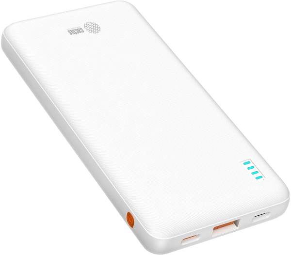 Мобильный аккумулятор Cactus CS-PBFSBA-10000 10000mAh 4.5A USB-A/2xUSB-C белый