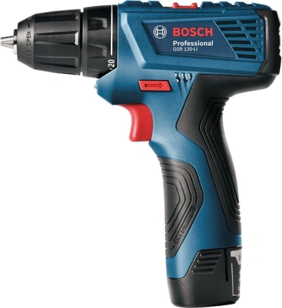 Дрель-шуруповерт Bosch GSR 120- LI аккум. патрон:быстрозажимной (кейс в комплекте) (06019G8020)