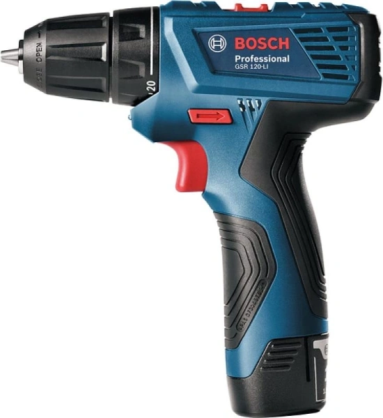 Дрель-шуруповерт Bosch GSR 120- LI аккум. патрон:быстрозажимной (кейс в комплекте) (06019G8020)