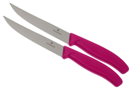 Набор ножей кухон. Victorinox Swiss Classic (6.7936.12L5B) компл.:2шт розовый блистер