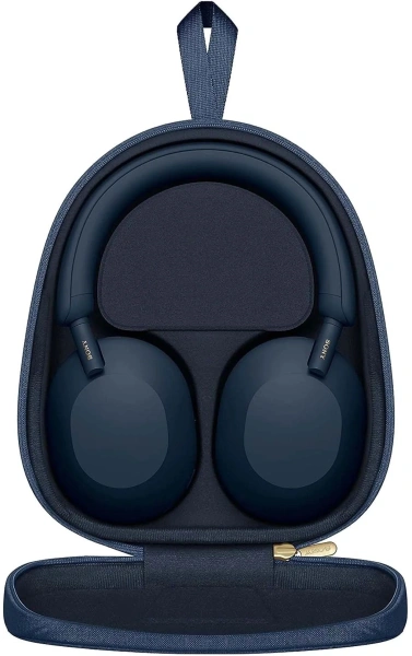 Гарнитура мониторные Sony WH-1000XM5 1.2м синий беспроводные bluetooth оголовье (WH-1000XM5/L)