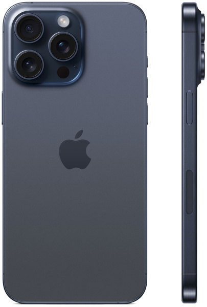 Смартфон Apple iPhone 15 Pro Max A3108 1Tb син.тит. 3G 4G 2Sim 6.7" OLED 1290x2796 iOS 17 48Mpix 802