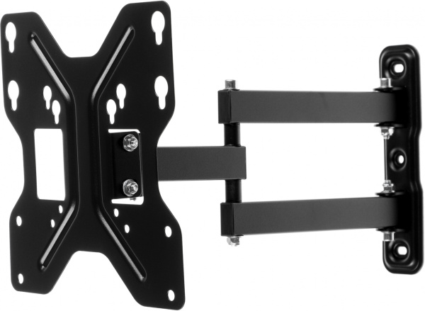Кронштейн для телевизора Ultramounts UM900 черный 23"-43" макс.30кг настенный поворотно-выдвижной и наклонный