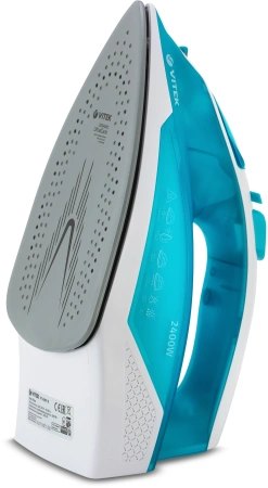 Утюг Vitek VT-8307 2400Вт синий/белый