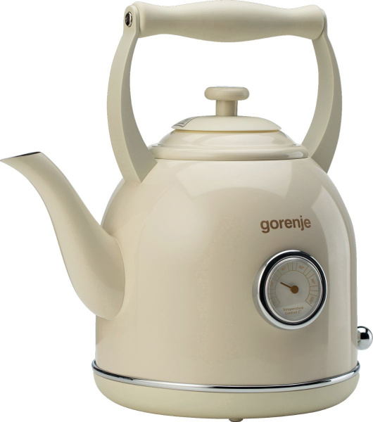 Чайник электрический Gorenje K17CLINGOR 1.7л. 2000Вт бежевый (корпус: металл)
