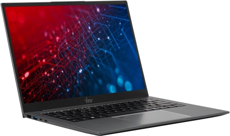 Ноутбук IRU Planio 14INP N-series N100 8Gb SSD256Gb Intel UHD Graphics 14" IPS FHD (1920x1080) Free DOS grey WiFi BT Cam 5000mAh (2023733)