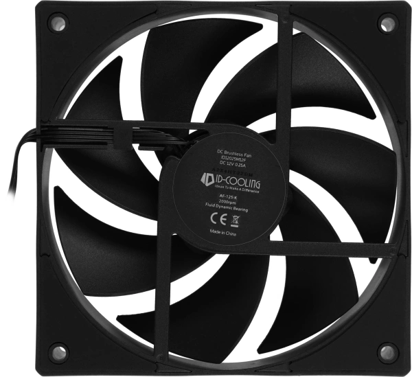 Вентилятор ID-Cooling AF-125-K 120x120 4-pin 14-30dB 170gr Ret