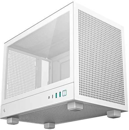 Корпус Deepcool CH160 белый без БП miniITX 7x120mm 1xUSB3.0 audio bott PSU