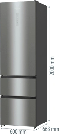 Холодильник Hisense RM469N4ACD 2-хкамерн. серый инвертер